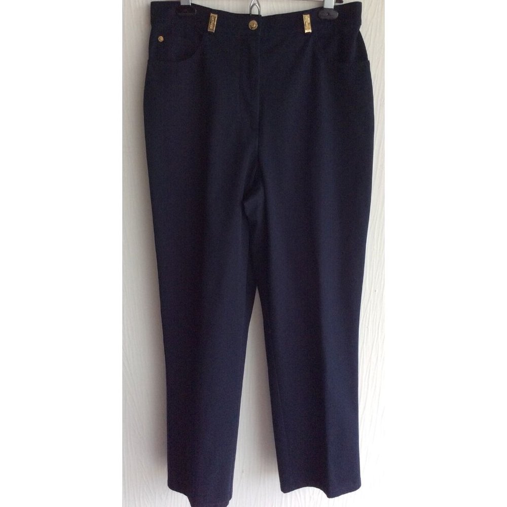 St John Sport, Size 10, Women’s Navy Slacks, Excellent Condition